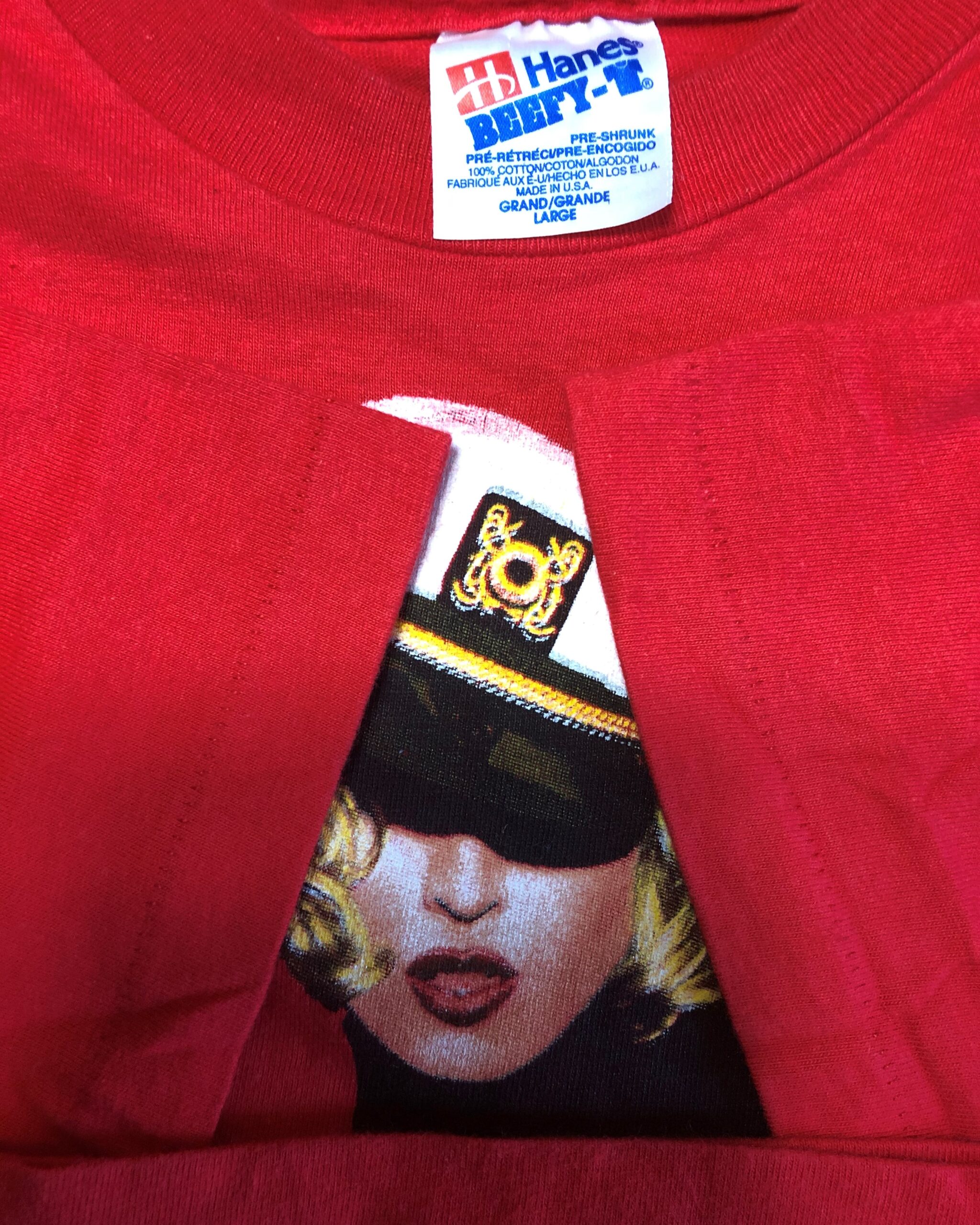 Madonna ☆ Girlie Show World Tour 93′ Tee L size RED | メンズ ...